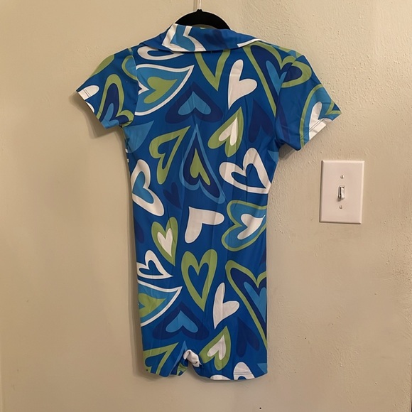 Urban threads polo romper in heart print - Picture 5 of 5